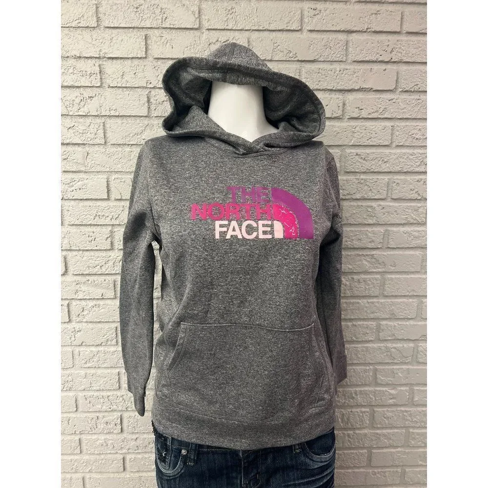 The North Face Girls Gray Hoodie Sweater Size XL
